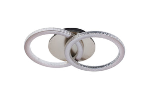Searchlight Electric Specs LED Flush, Champagne Metal 37122CP