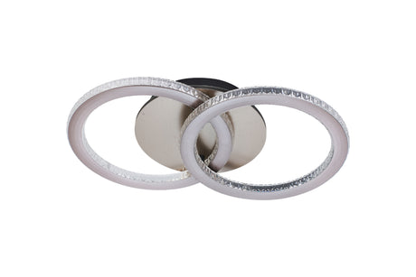 Searchlight Electric Specs LED Flush, Champagne Metal 37122CP