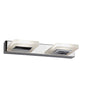 Luna 2Lt LED Wall Light - Chrome & Frosted Glass