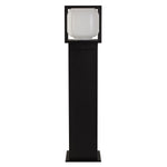 Searchlight Electric Athens Outdoor Post - Black Metal & Opal Glass 38141-650
