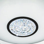 Searchlight Electric Portland LED Bathroom Flush, Chrome Metal, Glass & Crystal I 3883-31
