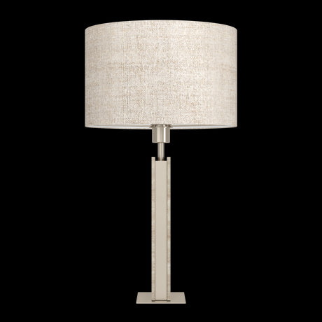 Eglo Lighting TL/1 E27 NICKEL-M/LEINEN NATUR 'BELESAR' Crystal&Design from the BELESAR range. Part Number - 390408