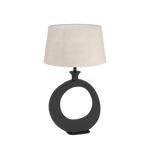 Eglo Lighting TL/1 H-520 SCHWARZ/LEINEN NATUR 'DIEZMA' Crystal&Design from the DIEZMA range. Part Number - 390423