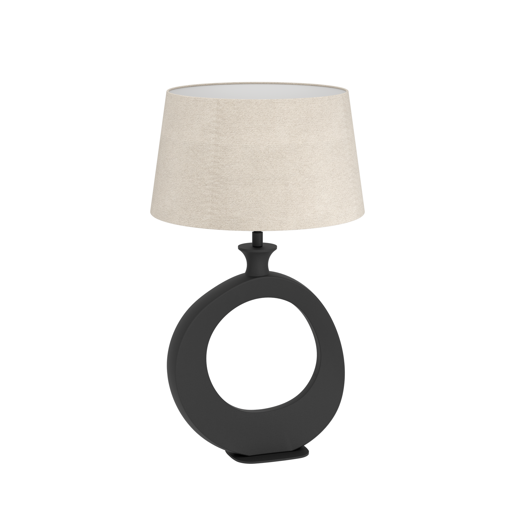 Eglo Lighting TL/1 H-520 SCHWARZ/LEINEN NATUR 'DIEZMA' Crystal&Design from the DIEZMA range. Part Number - 390423