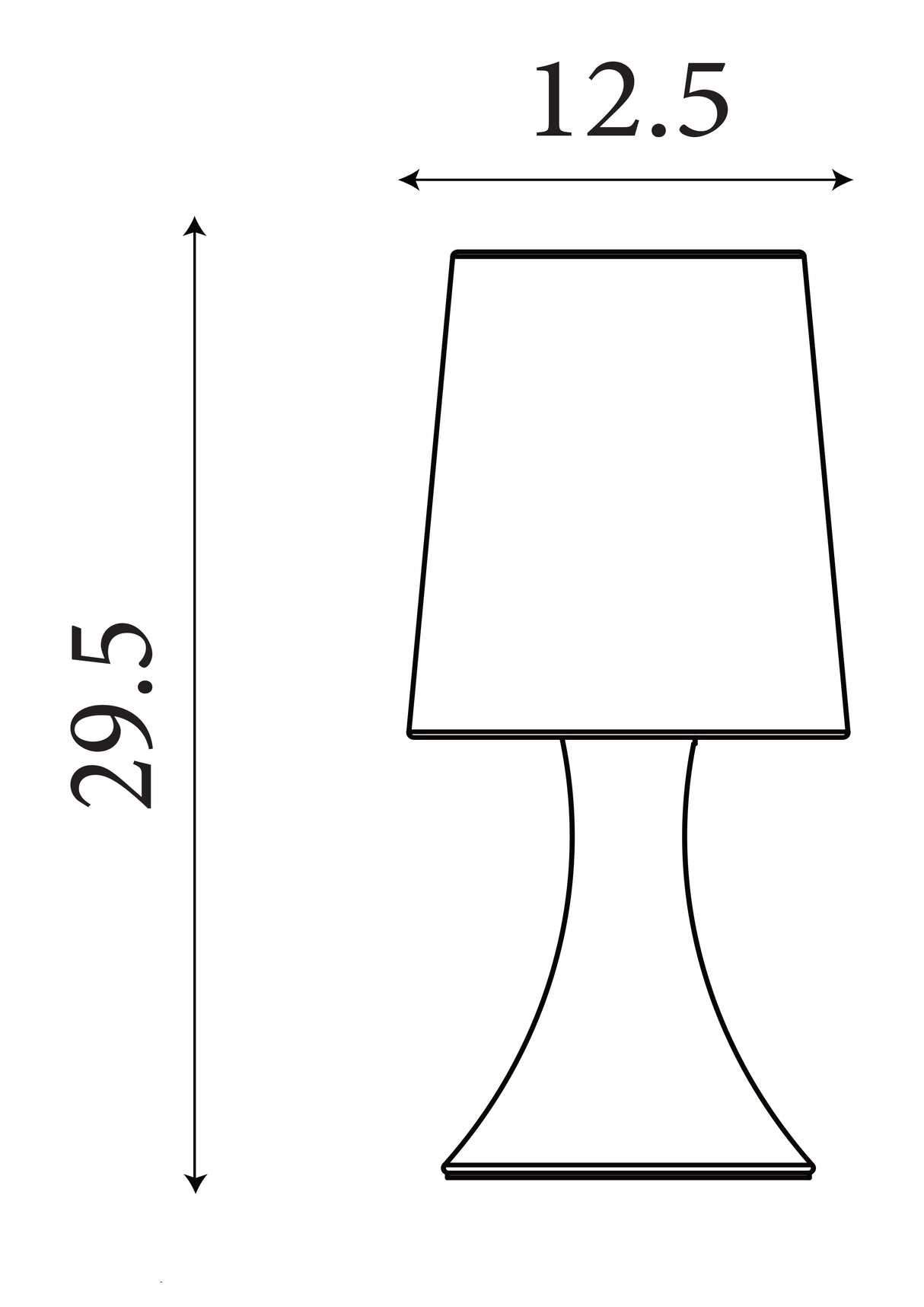 Searchlight Electric Touch Table Lamp - Satin Silver Metal & White Fabric Shade 3922SS