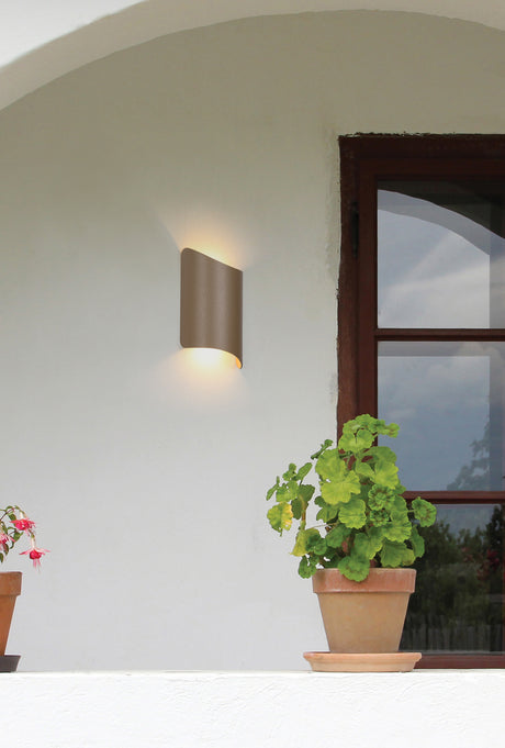 Searchlight Electric Shard Outdoor Wall Light, Gold 39350GO
