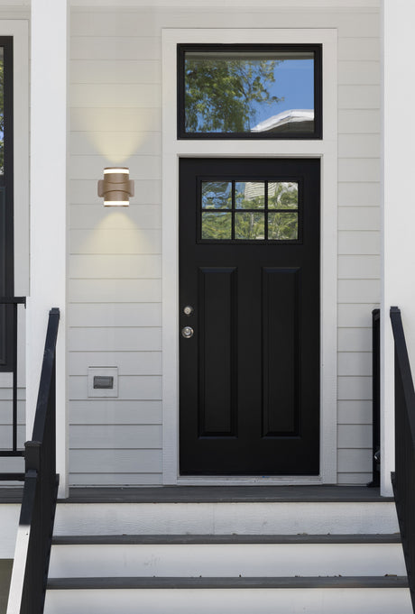 Searchlight Electric Grip LED Outdoor Wall Light, Gold 39390GO