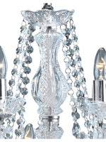 Searchlight Electric Marie Therese 12Lt Chandelier - Chrome Metal & Clear Acrylic 399-12
