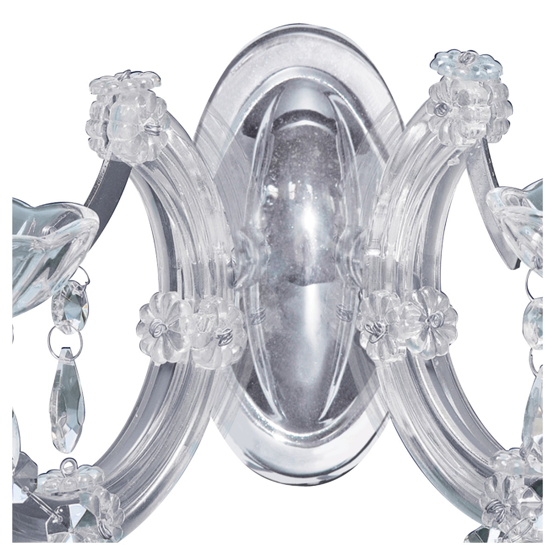 Searchlight Electric Marie Therese  2Lt Wall Light - Chrome Metal & Clear Acrylic 399-2