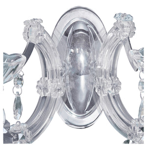 Searchlight Electric Marie Therese  2Lt Wall Light - Chrome Metal & Clear Acrylic 399-2