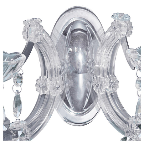 Searchlight Electric Marie Therese  2Lt Wall Light - Chrome Metal & Clear Acrylic 399-2