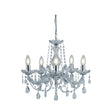 Marie Therese  5Lt Pendant - Chrome Metal & Clear Acrylic