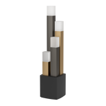 Eglo Lighting LED-TL/4 black/brown/gold 'ESTANTERIOS' Crystal&Design from the ESTANTERIOS range. Part Number - 39907