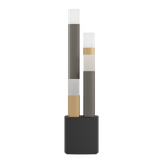 Eglo Lighting LED-TL/4 black/brown/gold 'ESTANTERIOS' Crystal&Design from the ESTANTERIOS range. Part Number - 39907