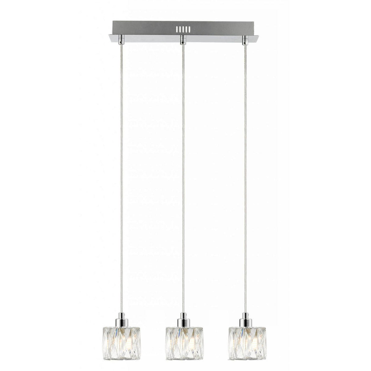 Magnalux Aurora 3 Light Extra Small Crystal Pendant Bar Part Number - AUR03XCH