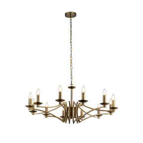 Ascot  12Lt Pendant - Antique Brass Metal