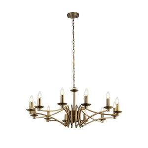 Ascot  12Lt Pendant - Antique Brass Metal