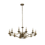 Searchlight Electric Ascot  12Lt Pendant - Antique Brass Metal 41312-12AB