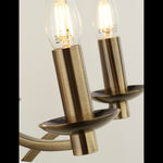 Searchlight Electric Ascot  12Lt Pendant - Antique Brass Metal 41312-12AB