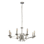 Searchlight Electric Ascot  8Lt Pendant - Chrome Metal 41312-8CC