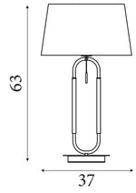 Searchlight Electric Jazz Table Lamp - Black, Satin Brass Metal & Black Velvet 41431SB