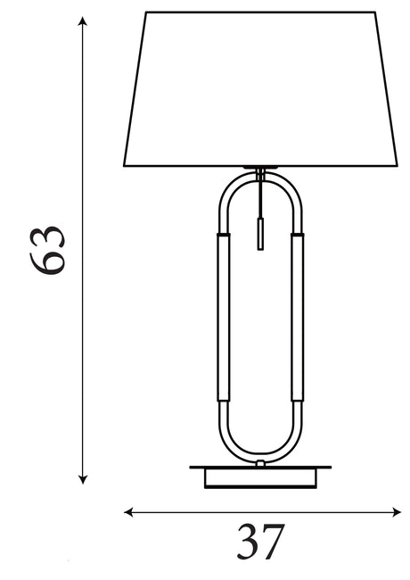 Searchlight Electric Jazz Table Lamp - Black, Satin Silver Metal & White Velvet 41431SS