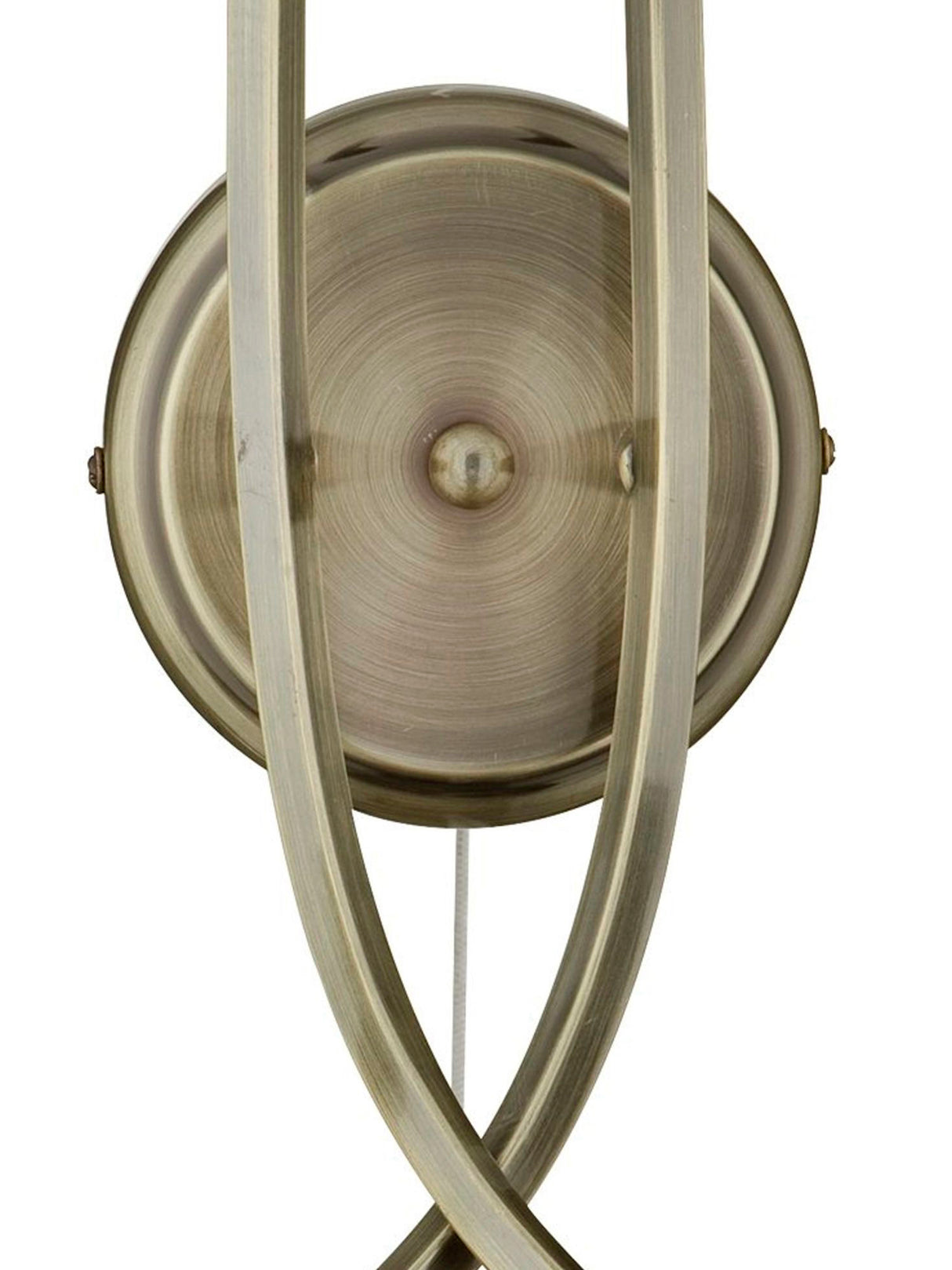 Searchlight Electric Ascona 2Lt Wall Light - Antique Brass Metal & Glass 4162-2AB
