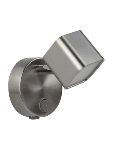 Searchlight Electric Quad Spotlight Wall Light - Satin Silver Metal 4231SS
