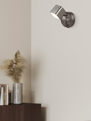 Searchlight Electric Quad Spotlight Wall Light - Satin Silver Metal 4231SS