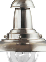 Searchlight Electric Fisherman Pendant  - Satin Silver Metal & Glass 4301SS