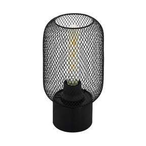 Eglo EU WRINGTON Table Lamp – Vintage Black Steel, E27, Inline Switch, Indoor Lighting