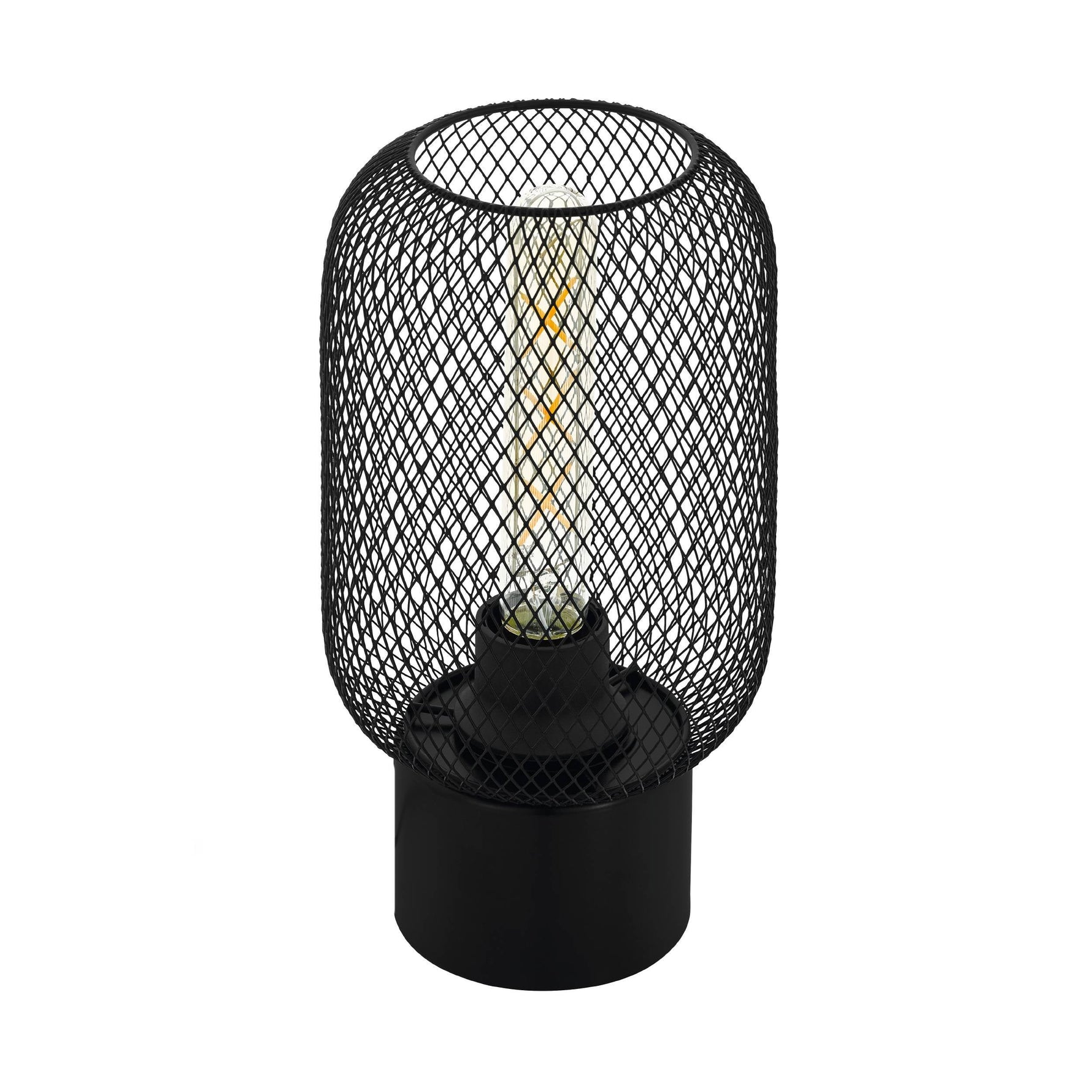 Eglo EU Marywell Wall Light – Vintage Black Steel & Wood Design, E27 Fitting product image - Endon Lighting from First Light Direct with great prices and fast UK delivery