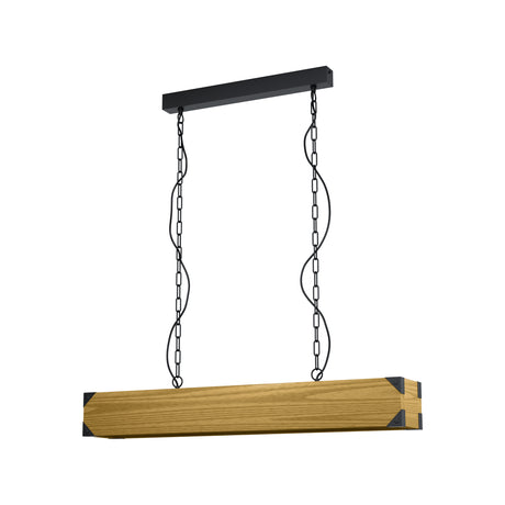 Eglo EU Harborough 4 Set Pendant Light E27 Black