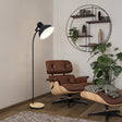 Eglo EU Lubenham Floor Lamp Black/Wood 