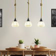 Eglo EU Rampside 3 Set Pendant E27 Black Rope Amber 