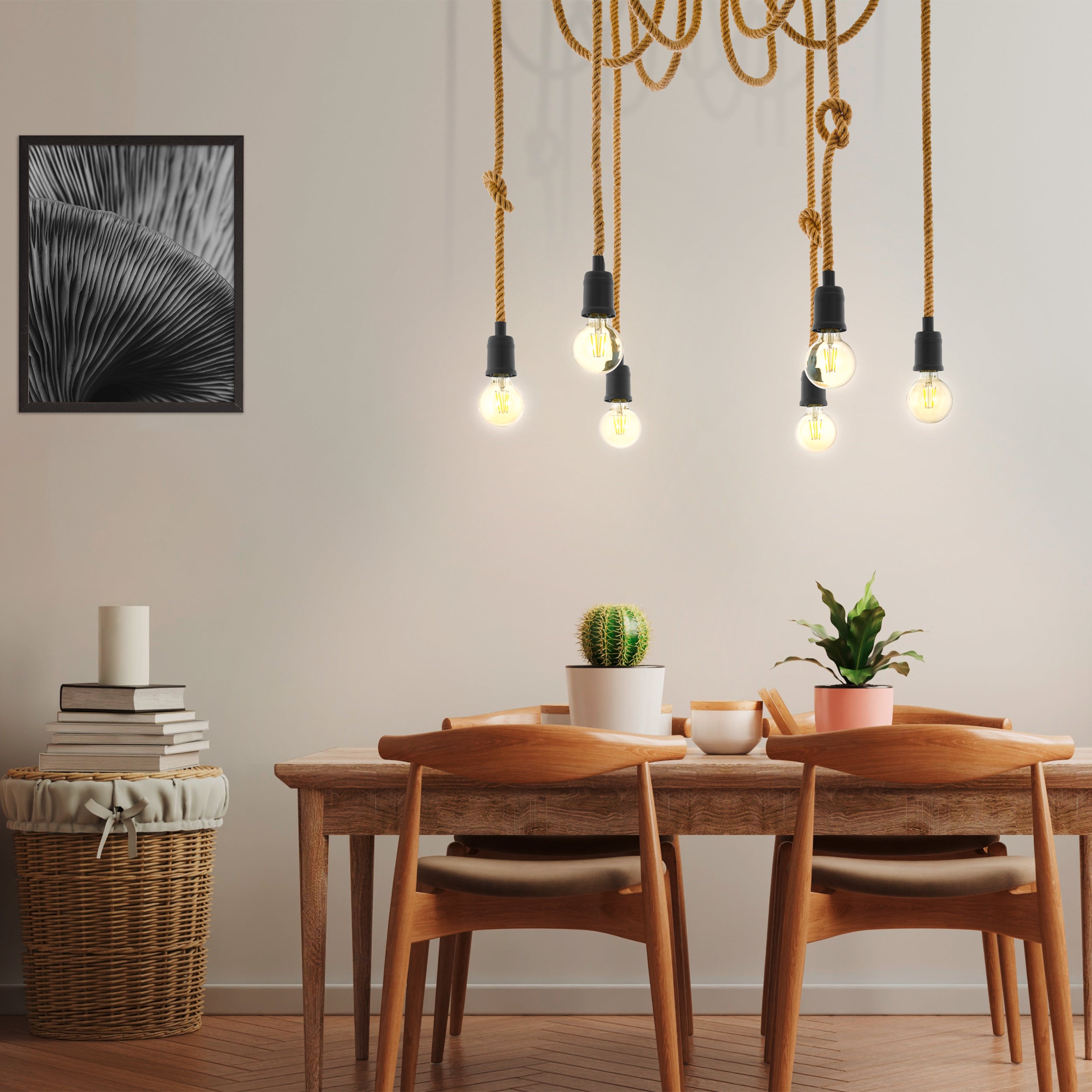Eglo EU SILENTINA Ceiling Light – Black Steel Design, E27 Fitting, 540mm Indoor Ceiling Light product image - Endon Lighting from First Light Direct with great prices and fast UK delivery