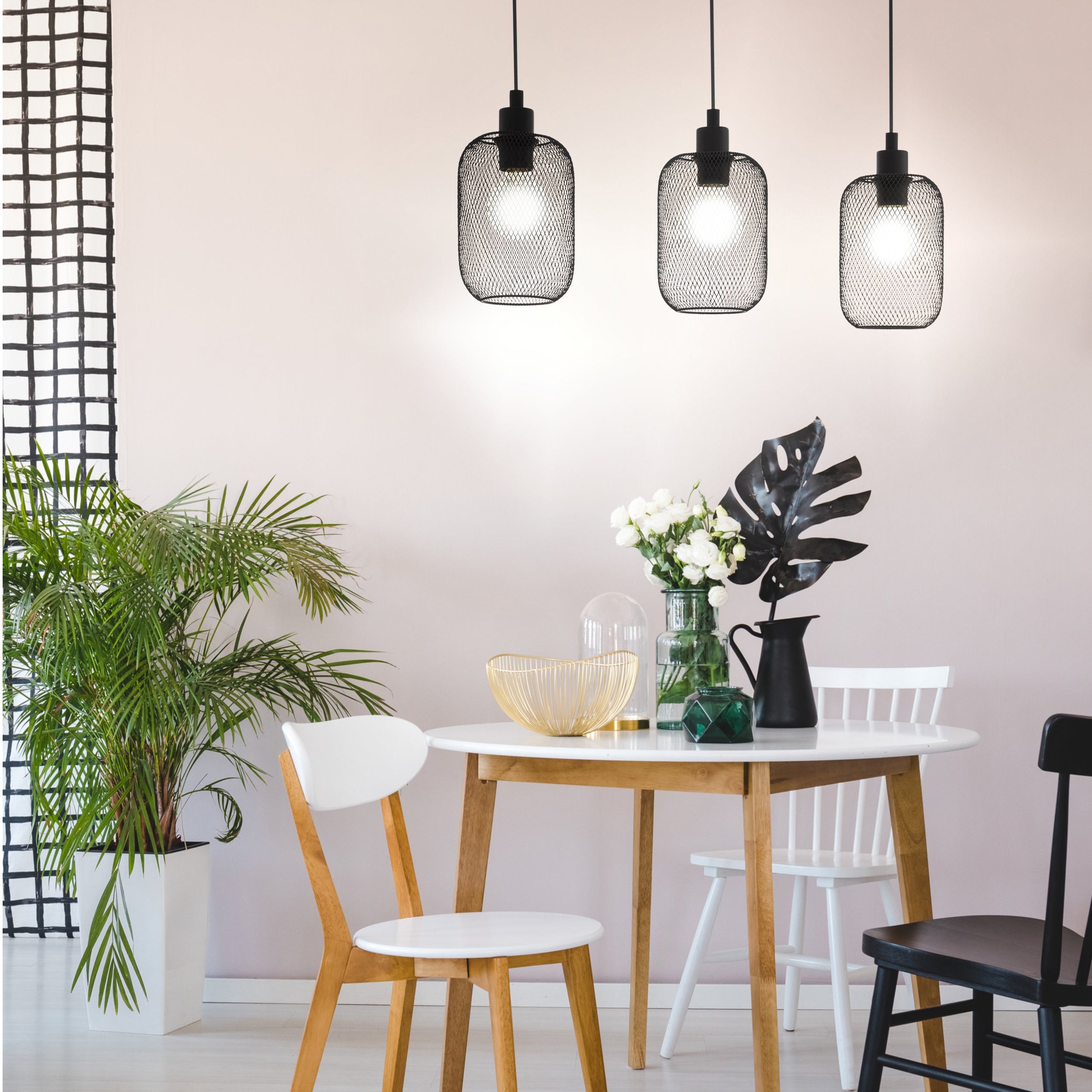 Eglo EU Wrington 3 Set Pendant E27 Black 