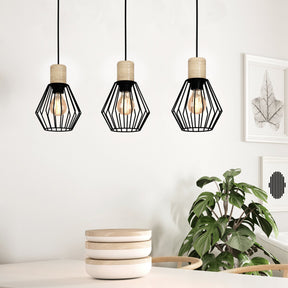 Eglo EU Palmorla Pendant E27 Black Wood 