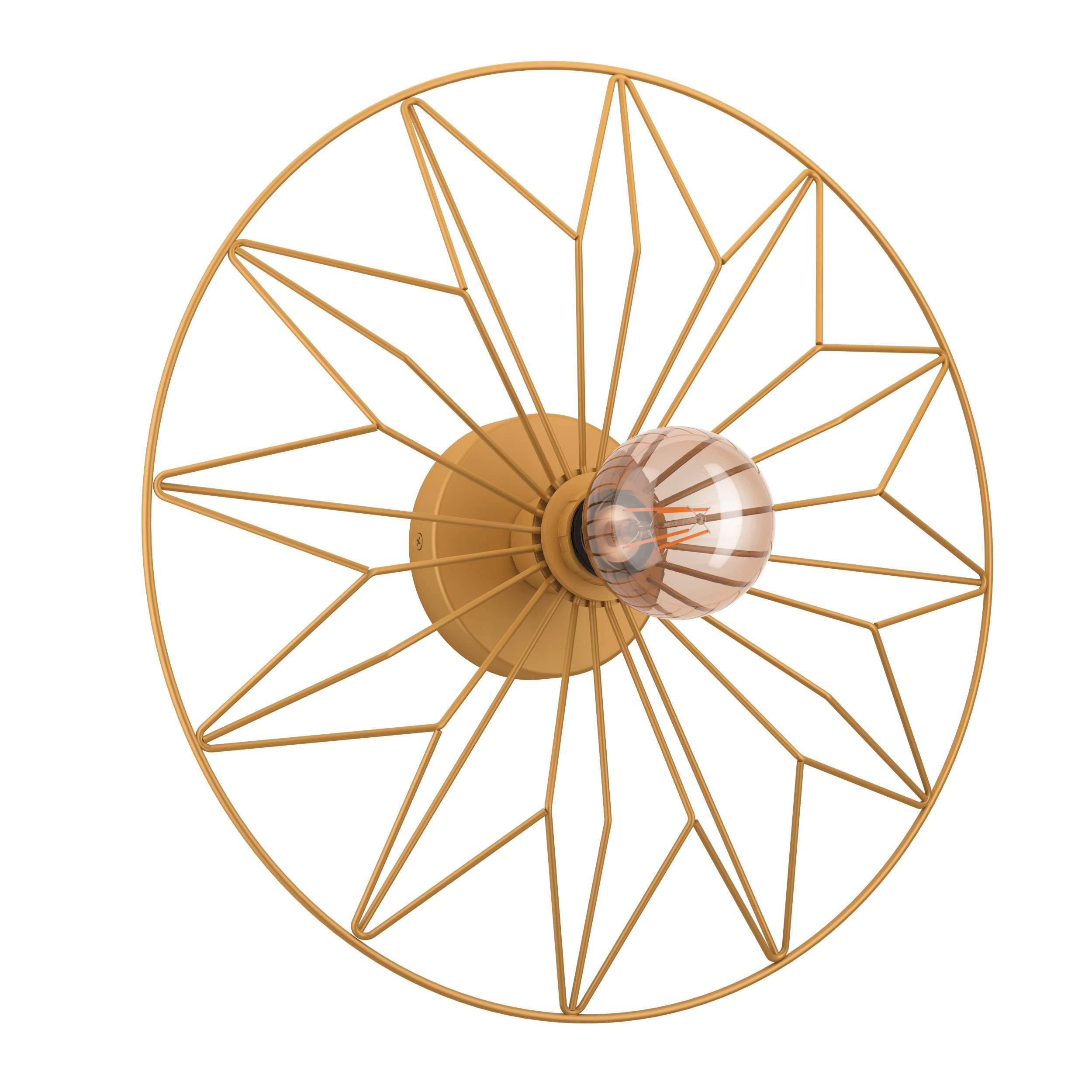 Eglo EU COMPETA?1 LED Wall or Ceiling Light – Warm White, White & Satin Nickel, 2400?lm, Indoor Lighting