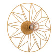 Eglo EU CASTANUELO Wall or Ceiling Light – Vintage Gold Steel Design, E27, Indoor Lighting