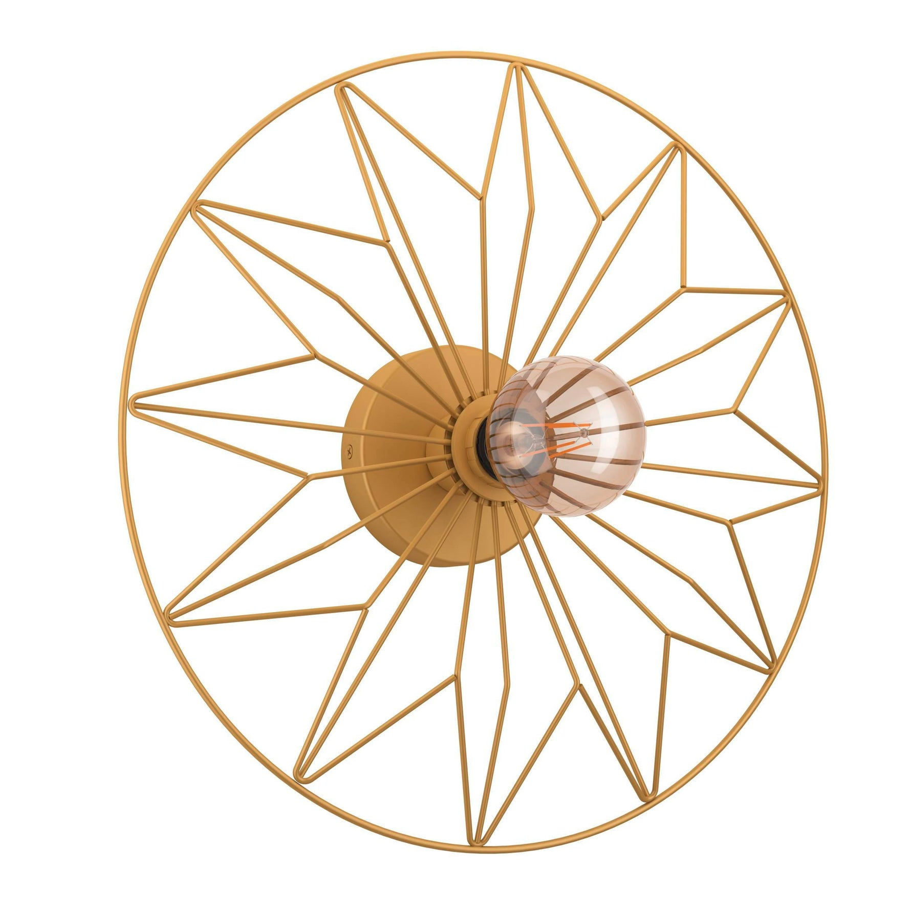Eglo EU COMPETA?1 LED Wall or Ceiling Light – Warm White, White & Satin Nickel, 2400?lm, Indoor Lighting