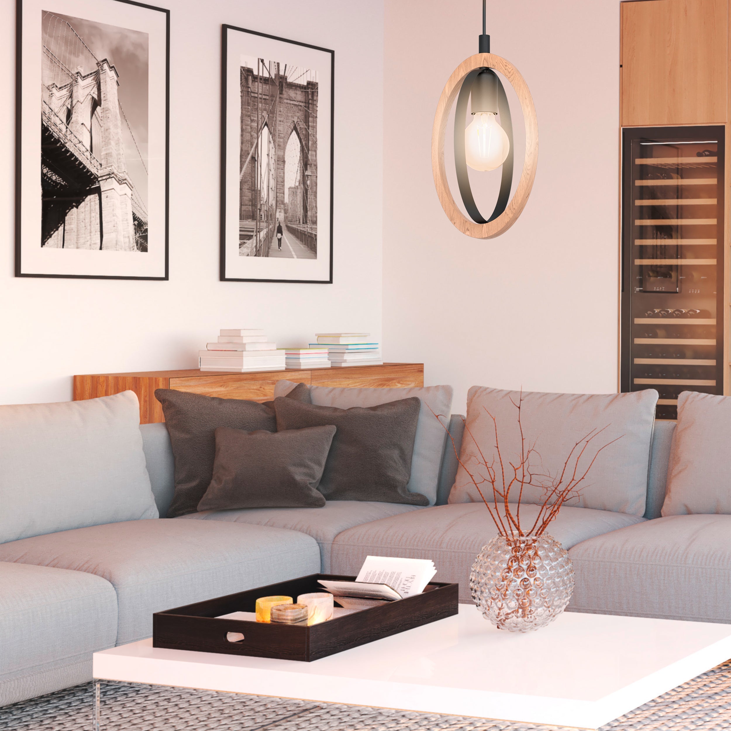 Eglo EU COMPETA?1 LED Wall or Ceiling Light – White & Silver Design, Warm White, 2400?lm, Indoor Lighting