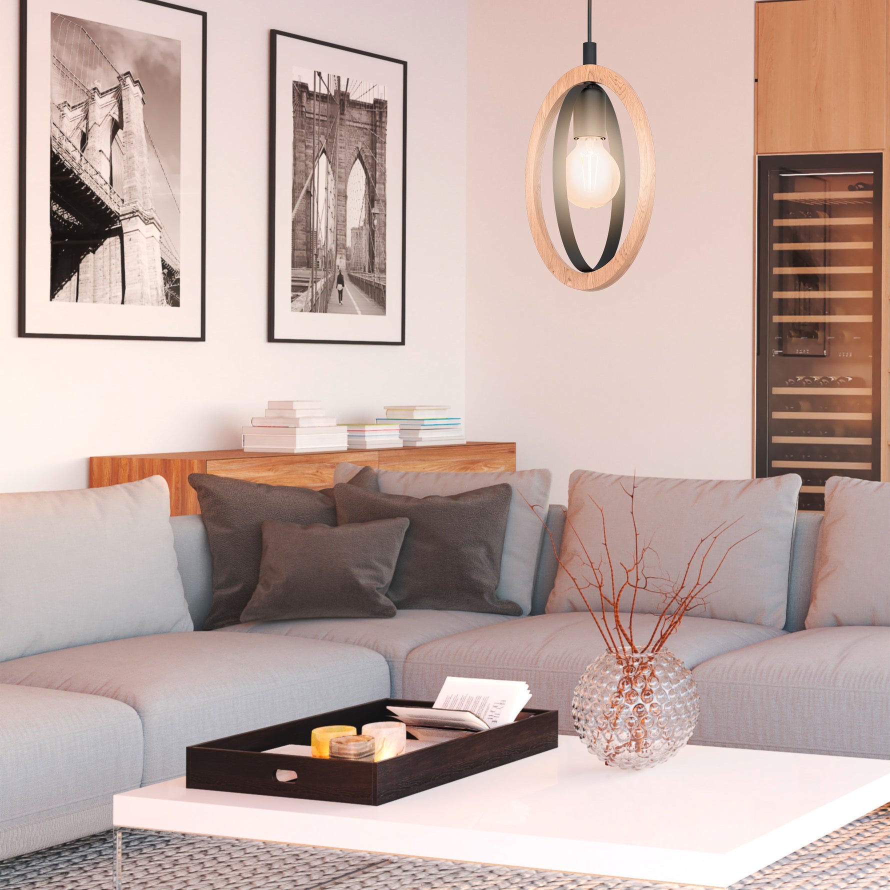 Eglo EU COMPETA?1 LED Wall or Ceiling Light – White & Silver Design, Warm White, 2400?lm, Indoor Lighting