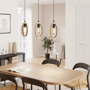 Eglo EU Basildon 3 Set Pendant E27 Black Wood 