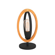 Eglo EU Basildon Table Lamp Black/Wood 