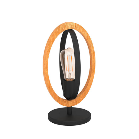 Eglo EU Basildon Table Lamp Black/Wood 