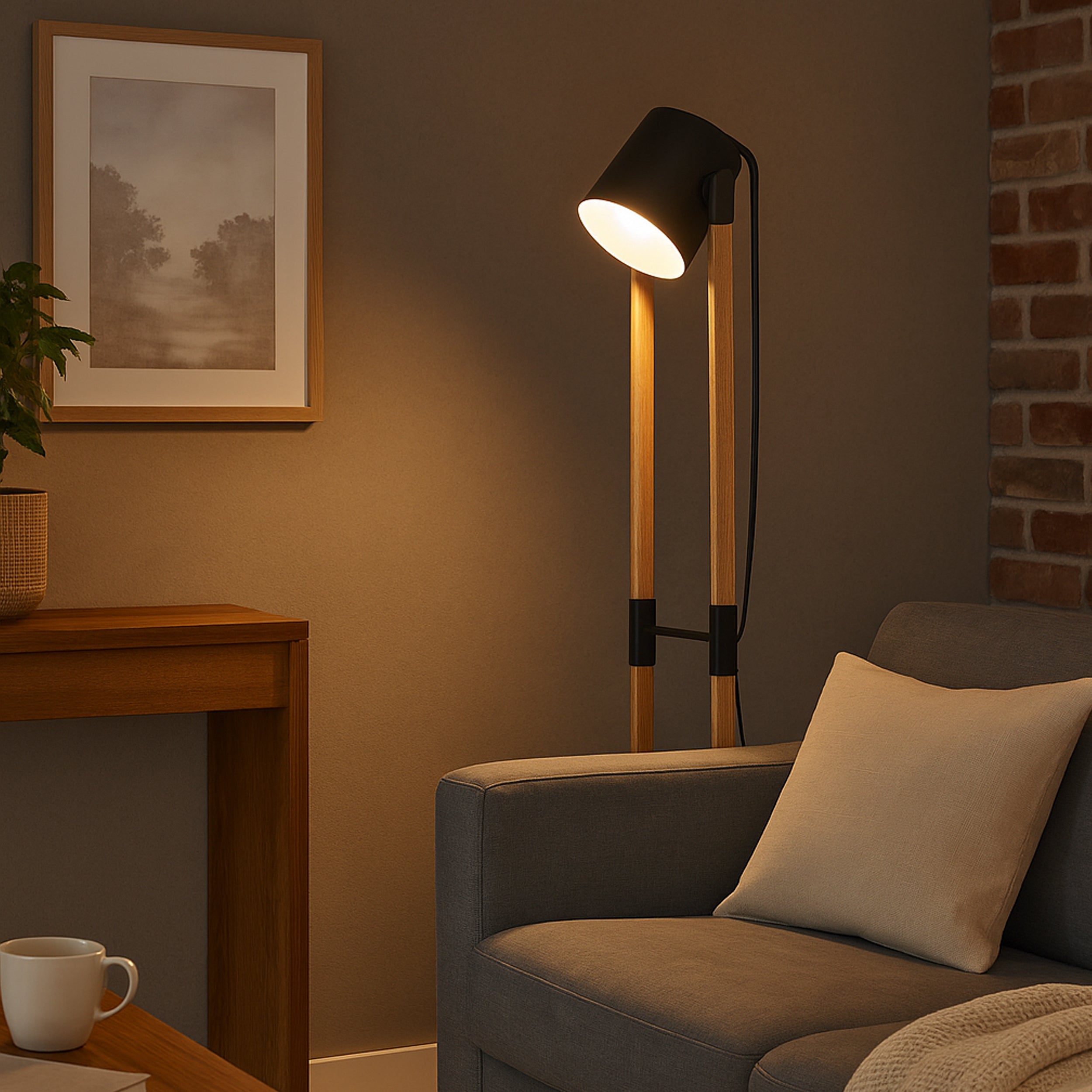 Eglo EU Gradoli 1 Brushed Brass Starburst Pendant Light