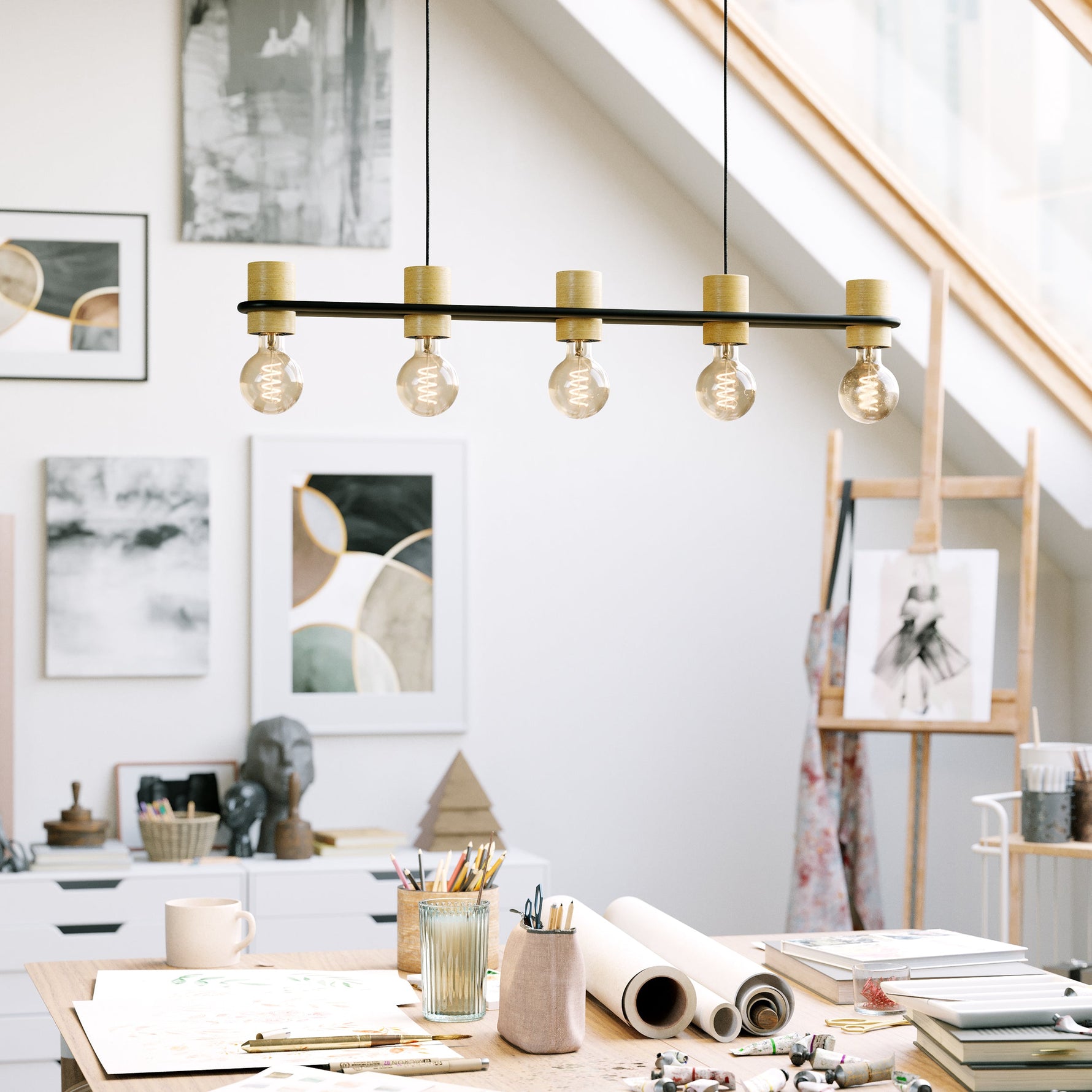 Eglo EU Lasana 2 LED Contemporary Single Pendant