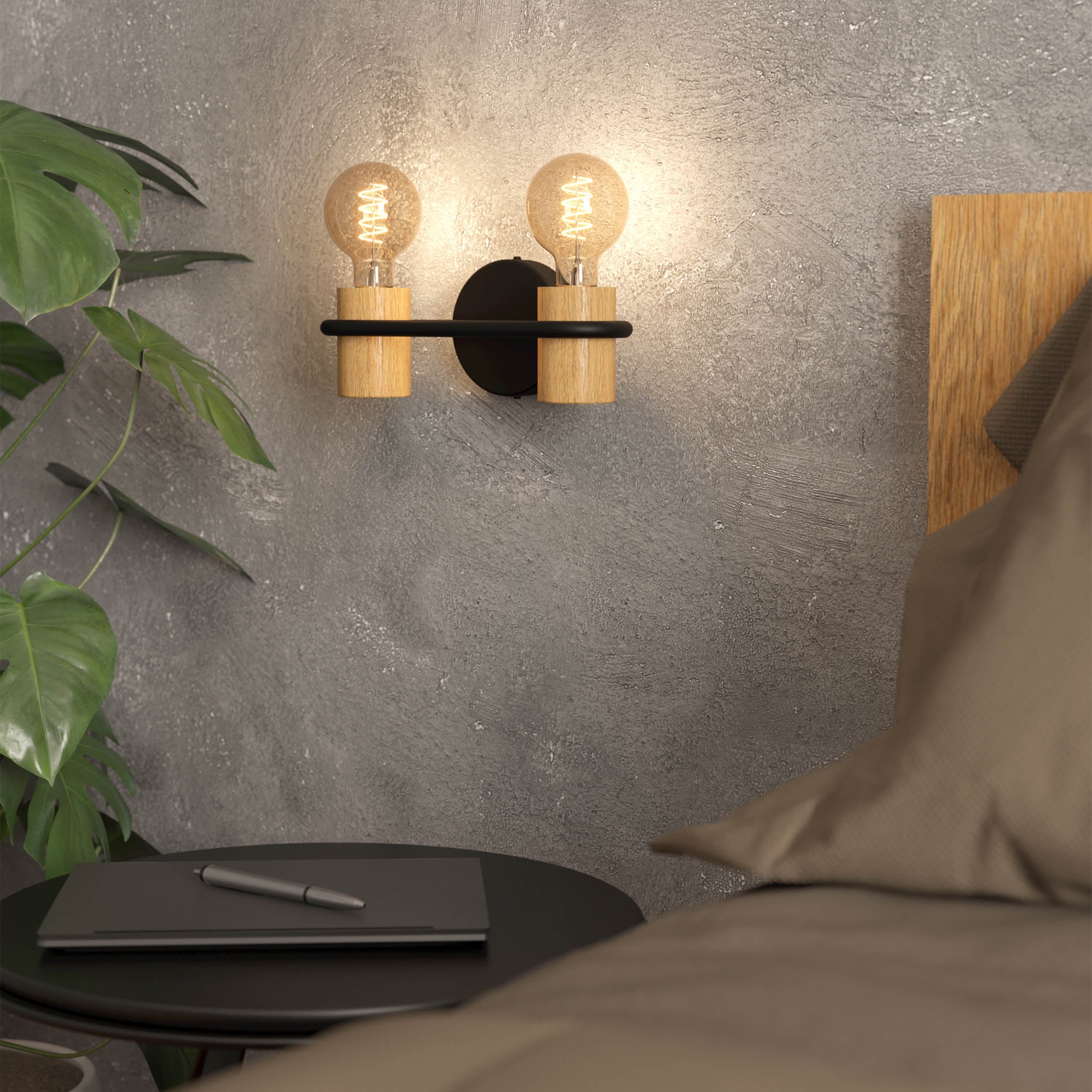 Eglo EU Ugento Black Outdoor Floor Lamp