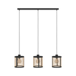 Eglo EU Dellow Steel Black & Brass Contemporary 3-Light Pendant